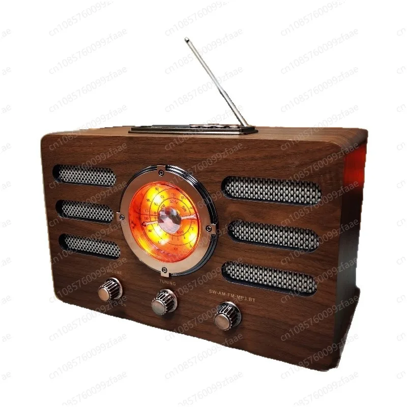 Retro desktop radio FM medium wave shortwave bluetooth speaker card stereo