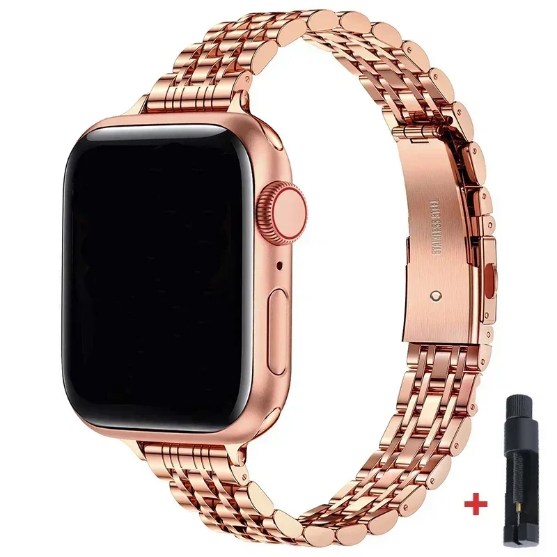 Edelstahlarmband für Apple Watch Ultra3 Band 49 42 44mm Metallarmband für Watch Series 11 10 46mm 9 8 7 6 SE 5 4 3 45 41mm