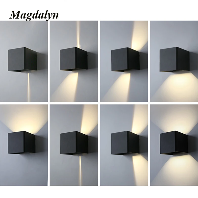 Magdalyn Outdoor Wall Lamp Aluminum Home Decoration Porch Sconce Up Down Building Fixtures  Nordic Interior Waterproof Led Light