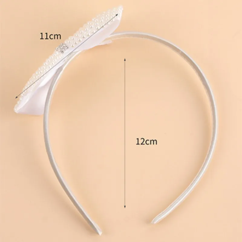Bow Pearl Headband For Women Girls Hairband White Crystal Rhinestone Head Hoop Hair Bands Head Band Kids Hair Accessories Gift