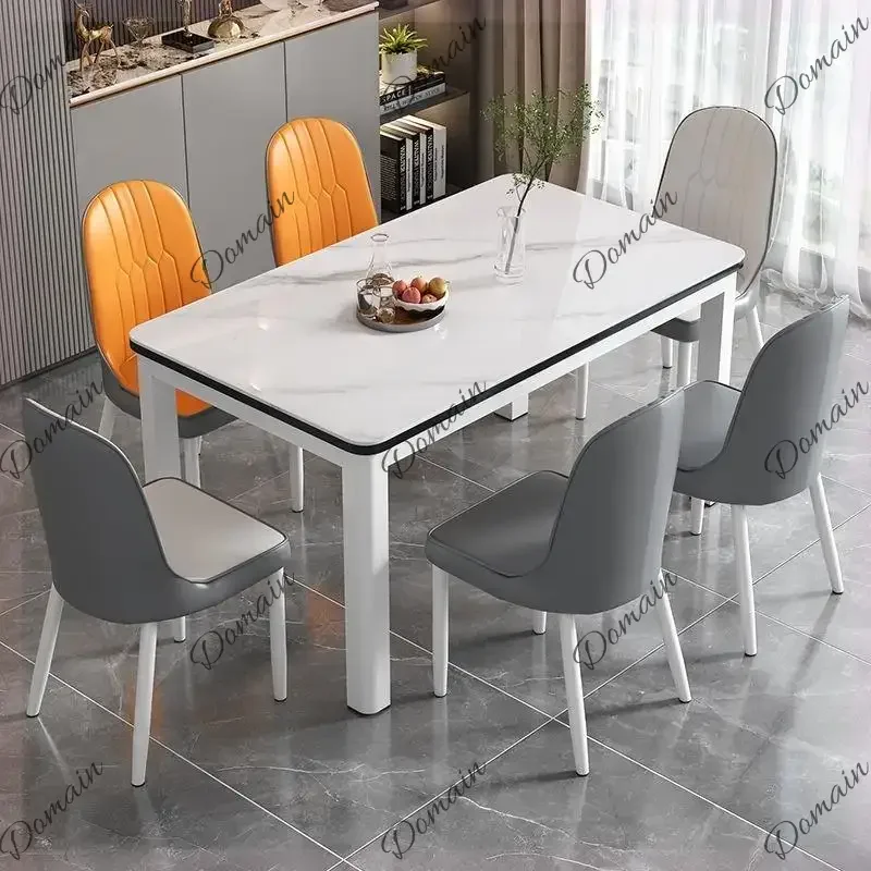 XY Eating Wood Dining Tables White Square Design Luxury Wooden Dining Tables Modern Space Saving Mesas De Jantar Home Furniture