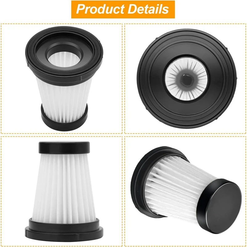 Y50A 8-Pack HEPA Filter for MOOSOO K12 Pro K13, Genius Invictus One 1.0 X7 2.0, Handheld Vacuum Cleaner Replacement