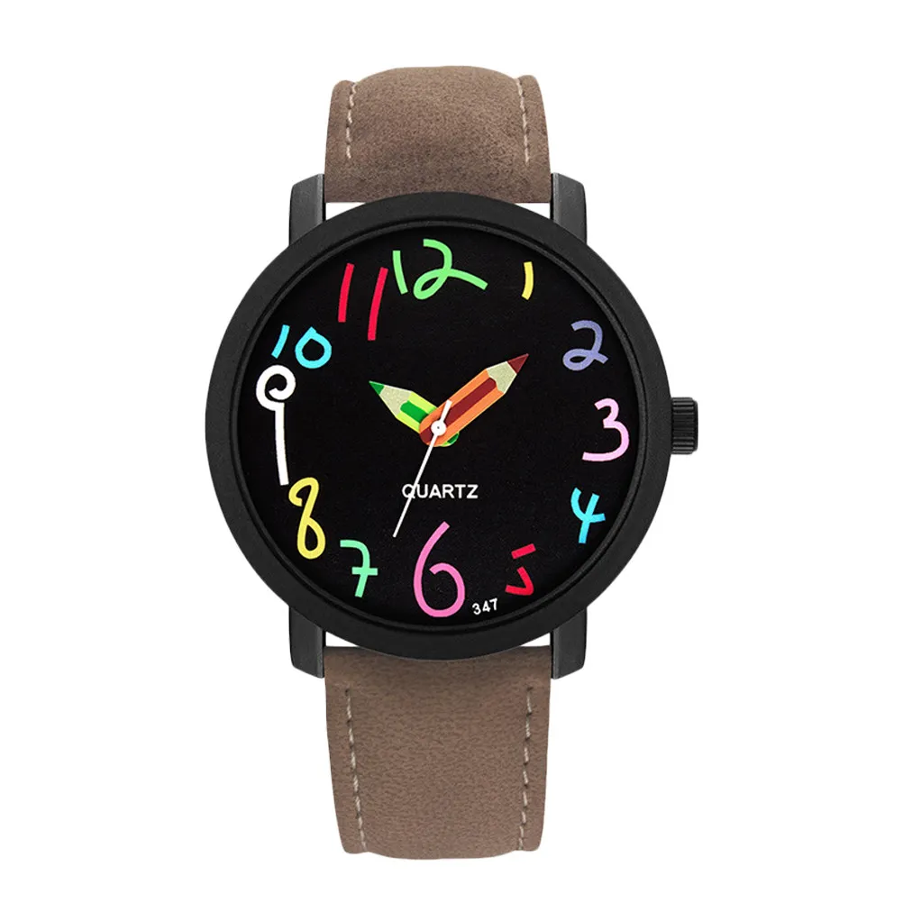 1Pcs Cartoon Kids Watch Waterproof Quartz Movement Children Wrist Watch Fashion Printed Design Unisex Adjustable Strap School