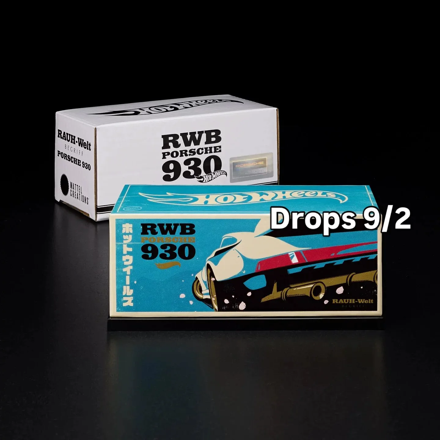 Hot Wheels RLC 1/64 Porsche RWB 930 Triple Open Body Nakai Kei Style Redline Electroplated Finish JDM Diecast Collectible Car view 5