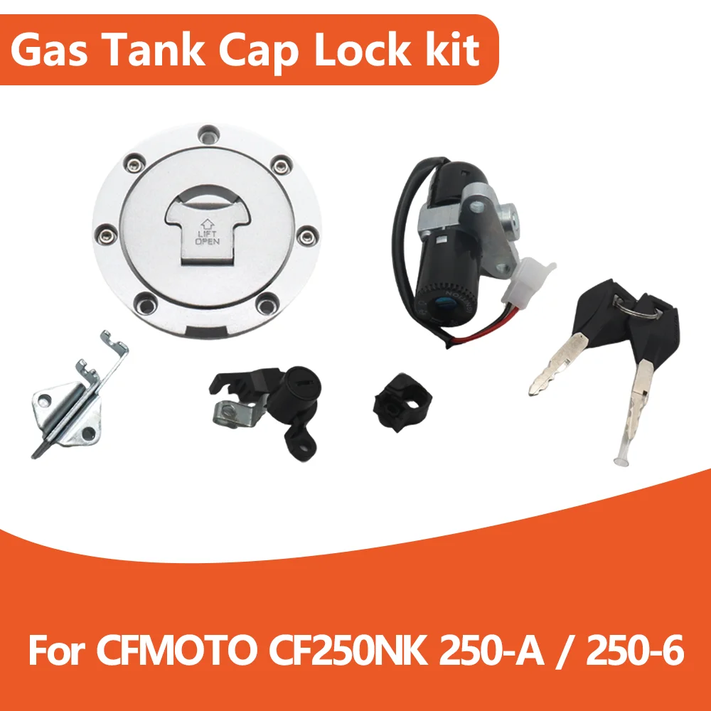 

FOR CFMOTO CF CF250NK 250-A 250-6 250 NK 250NK Motorcycle Ignition Switch Fuel Gas Cap Seat Lock Key Set