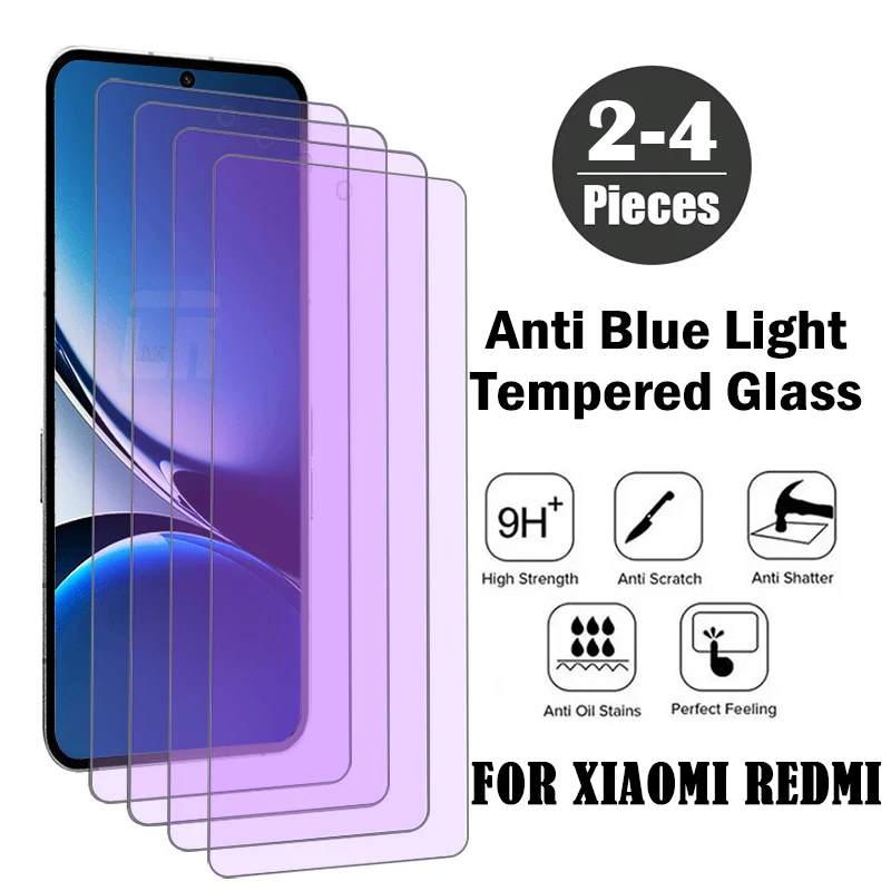 

Защитная пленка для экрана с защитой от синего света для Xiaomi Redmi Turbo 4 3 из закаленного стекла для Redmi Note 12 11 10 9 Pro 12s 11s 10s 9s