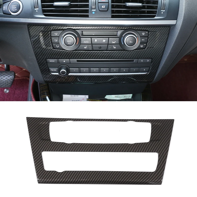 

Car Central Control Air Conditioning Volume Button CD Panel Trim Cover For BMW X3 X4 F25 F26 2011-2016 Interior Accessories