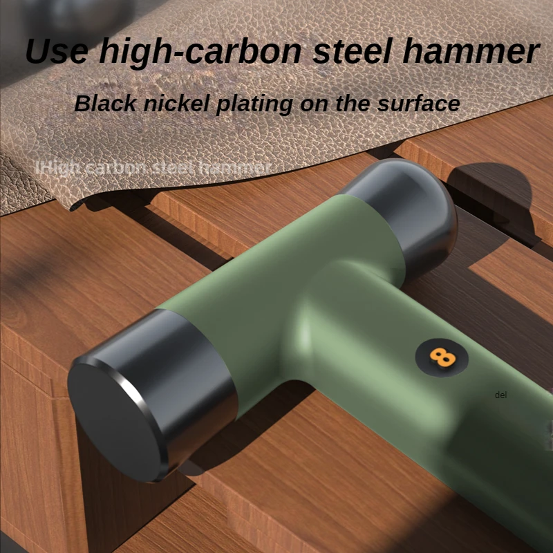 DELI High Carbon Steel Hammer TPR Non-slip Handle Woodworking Installation Nail Hammer Carpenter Repair Tools Home Hand Tools