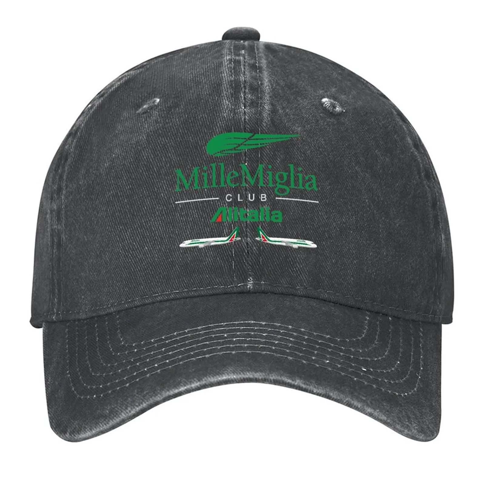 

Alitalia MilleMiglia Airplane Airport Plane Farewell Homage Baseball Cap Visor Kids Hat Snapback Cap Men's Baseball Women's