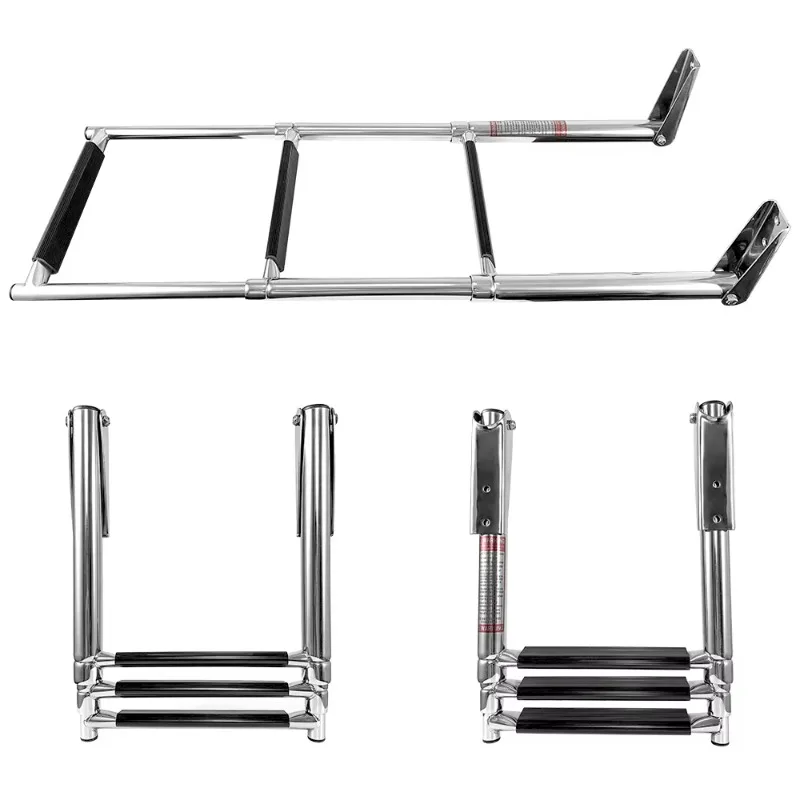 Small boat Stainless steel boarding ladder Platform ladder Swimming platform Ladder Yacht