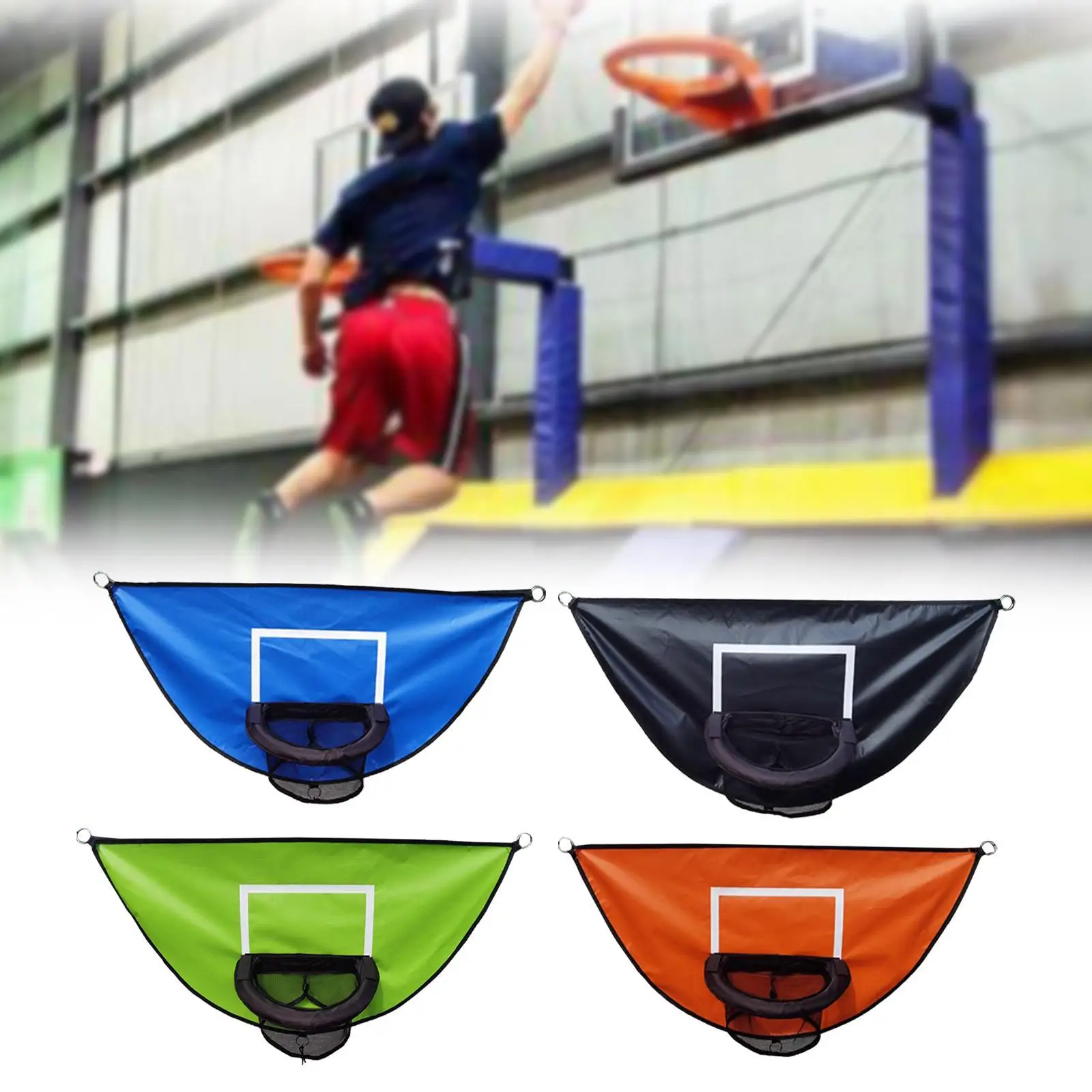 Mini Basketball Hoop for Trampoline Lightweight Backboard Easy Installation Basketball Rack Trampoline Accessory for All Ages