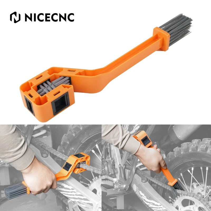 For GasGas EC 300 EC 250 Chain Cleaning Brush Gear Wash Scrubber Tool For KTM EXC 300 EXC-F 350 SXF 450 Husqvarna TE 300 FE 450