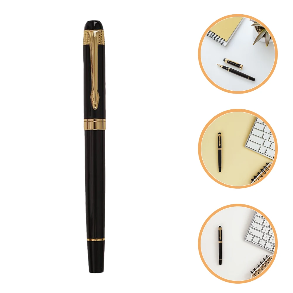 

Business Metal Fountain Pen Refillable Ink System Sleek Smooth Writing for Office School Calligraphy Journaling Elegant