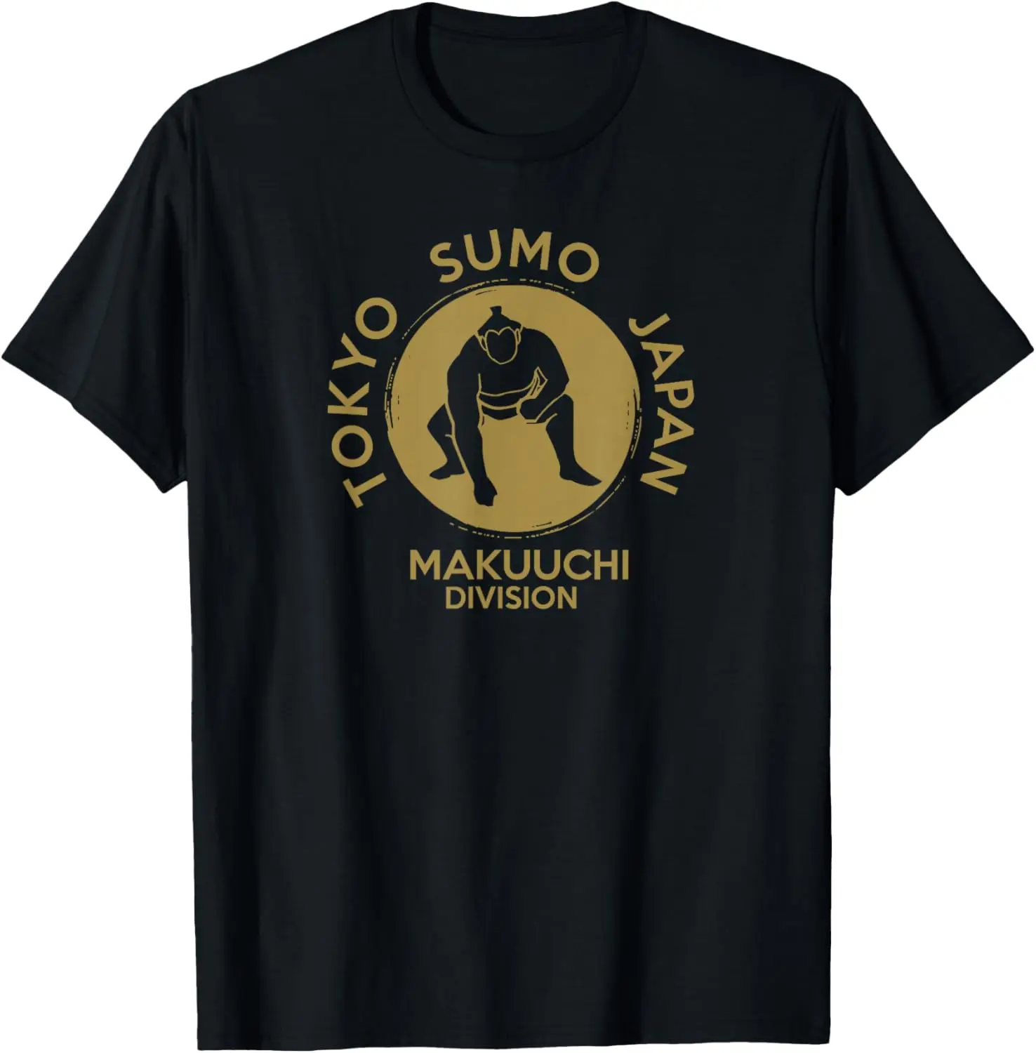 Sumo Wrestling Japan Tokyo Makuuchi Tournament T-Shirt Individuality Harajuku Mens Fashion Printed T-shirt