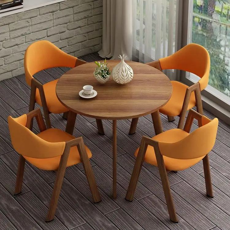 Nordic Leisure Simple Negotiation Table And Chair Office Reception Table Meeting Guest Cafe Milk Tea Shop Dining Table And Chair