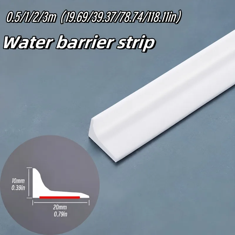 1PC 0.5/1/2/3Meters White Self Adhesive L Shaped Corner Trim Flexible PVC Wall Corner Protector Strip for Furniture Floor Decor