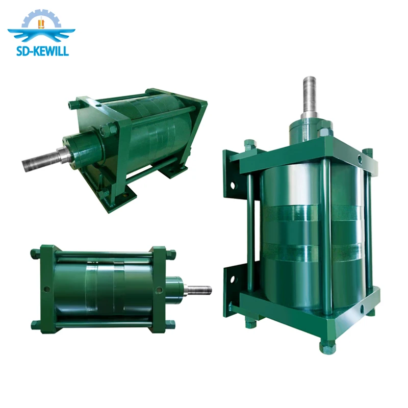 Large Bore 320mm Double-acting Steel Air Cylinder Earrings Mount Pump 820mm Stroke Metallurgical Machinery Custom Manufacturing