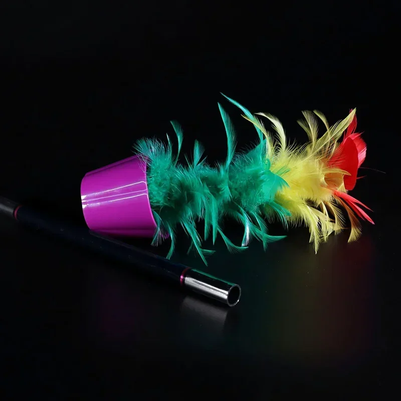 Deluxe Appearing Flower Kupper Magic Trick Wand to Flower Bouquet Close Up Stage Magic Illusion Gimmick Prop Magician