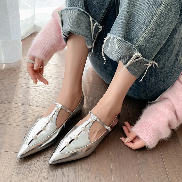 

Women Mary Janes Shoes Pearls Pumps Patent Leather High Heels Dress Shoes Square Toe Wedding Square Heeled Zapatos Mujer