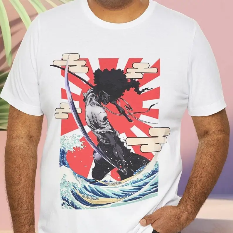 The Afro Samurai  Aesthetic Afro Samurai Anime Unisex Short Sleeve TShirt