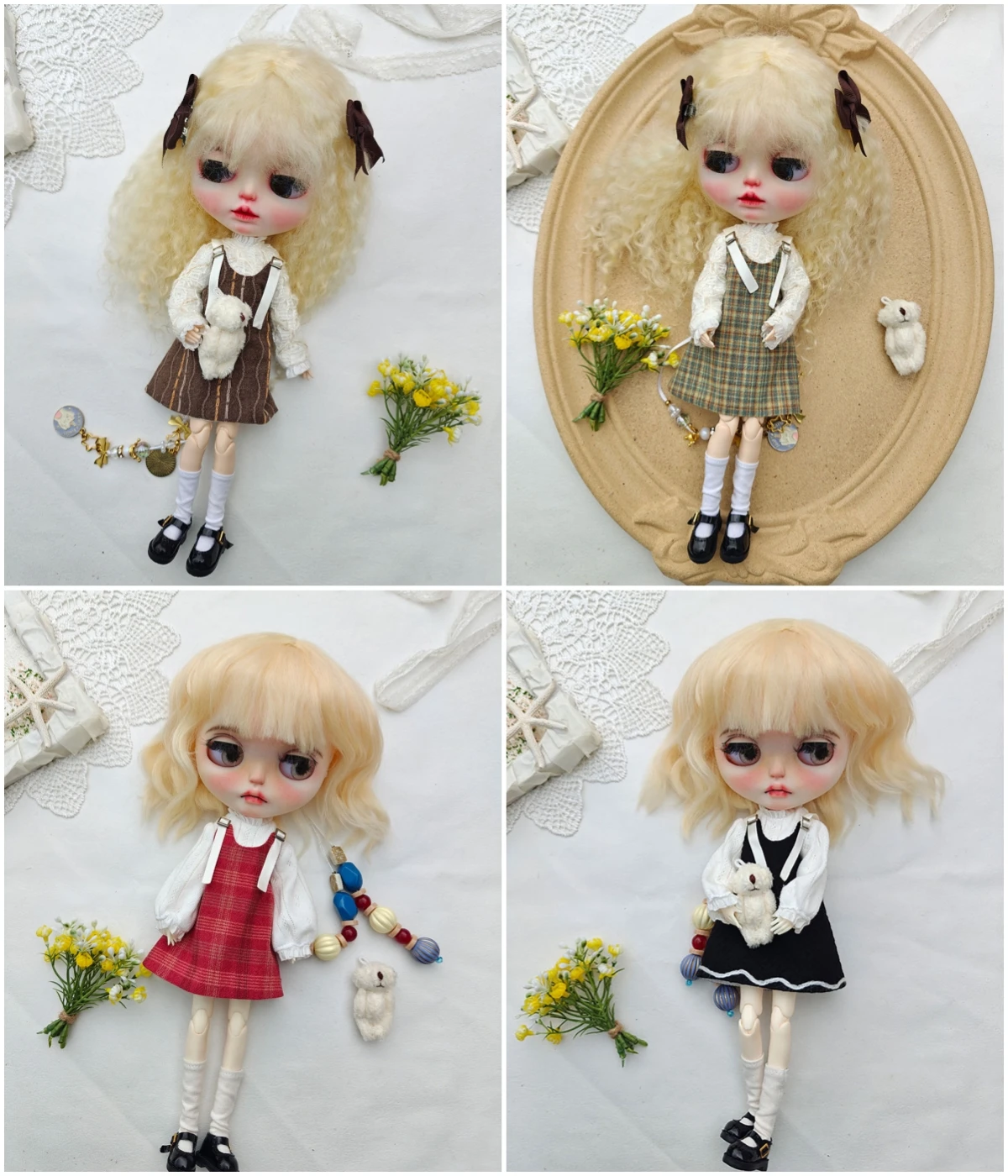 

Одежда для кукол blythe, несколько цветов, повседневная милая Setob22 ob24, azone, одежда для кукол ручной работы, аксессуары для кукол, платье, одежда blythe