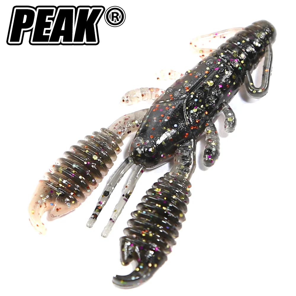 

PEAK Craws Lures Floating 40mm/10pcs 60mm/8pcs Soft Lure Fishing Lures shrimp Lobster Soft Plastic Lure Fis