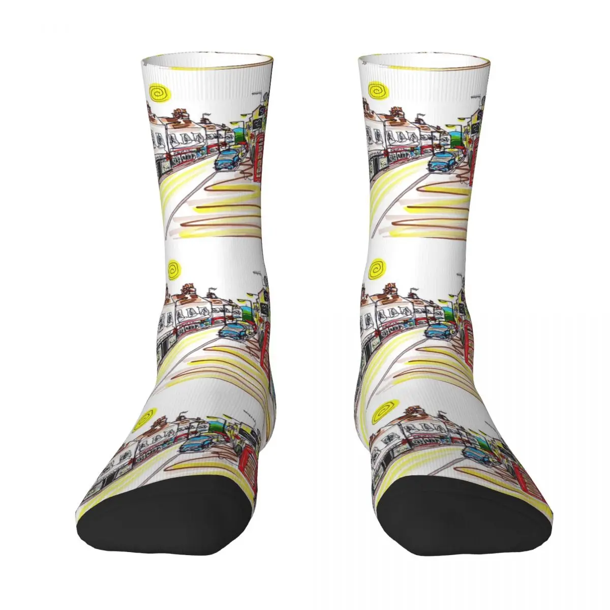 Union St. New Mills Socks Harajuku Sweat Absorbing Stockings All Season Long Socks Accessories for Unisex Christmas Gifts