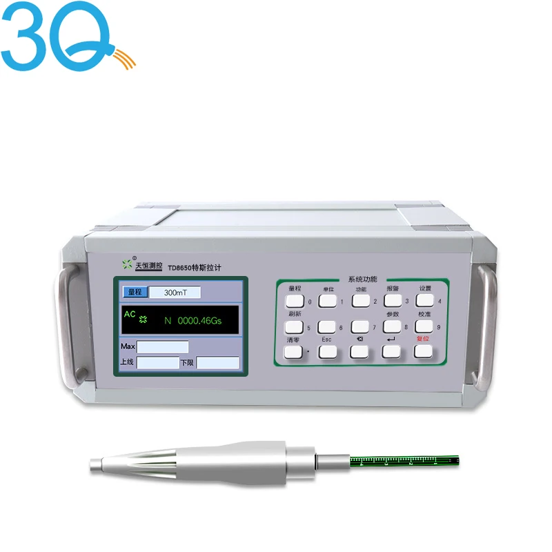 3Q TD8650 Permanent Magnet Gauss Meter Handheld Digital te sla Meter Magnetic Flux Meter Surface Magnetic Field Test