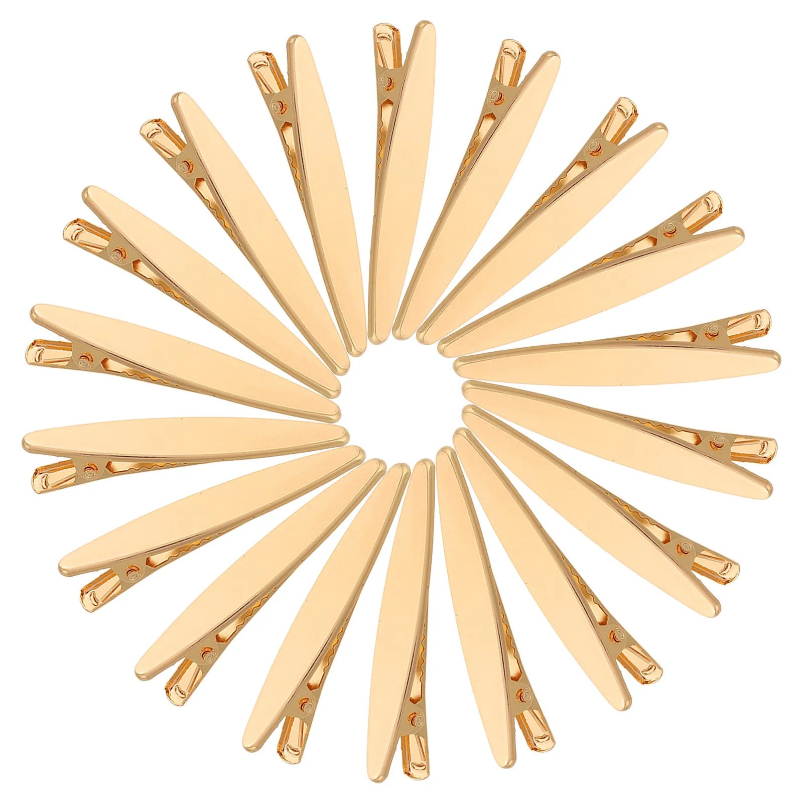 50Pcs Hairpin DIY Accessories Gold Hollow Hair Clips Hairdressing Salon Kit Handmade Barrettes for Women Stylish Use