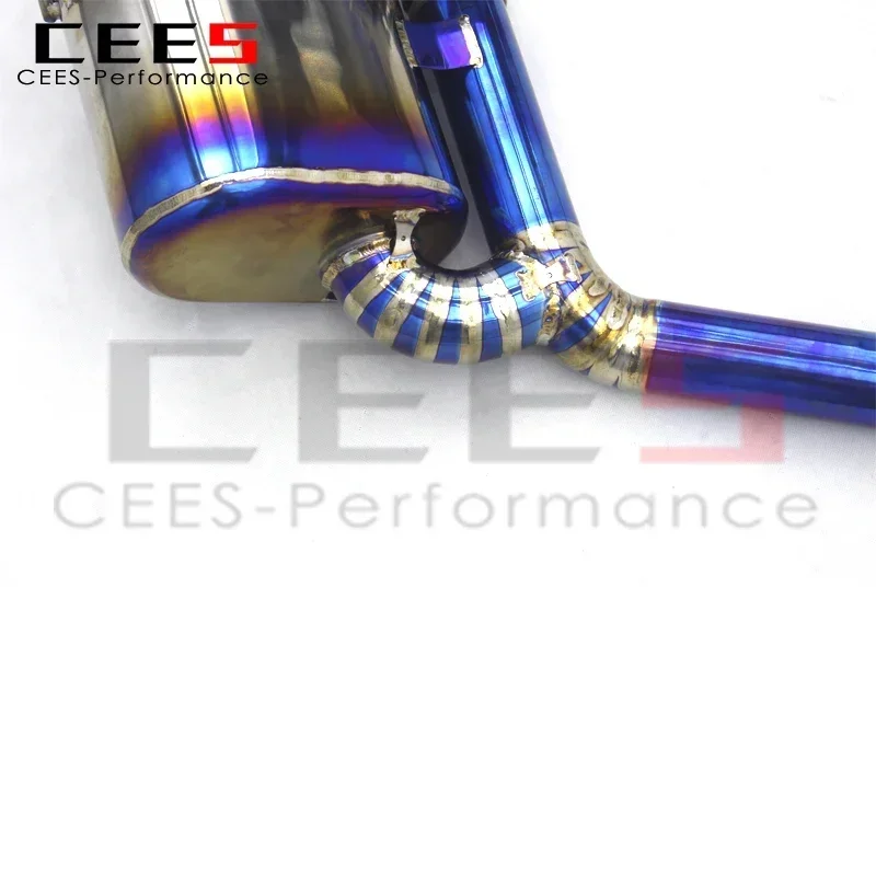 CEES Catback Exhaust Pipe Assembly for Mercedes-Benz E53 AMG W213 3.0T 2019-2023 Titanium Escape Muffler Car Exhaust System