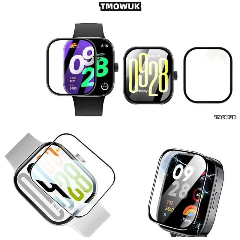 

For Xiaomi Redmi Watch 2 3 4 5 MOVE Lite Active - Soft Flexible Anti-Scratch Screen Protector - 3D - Full Cover PMMA