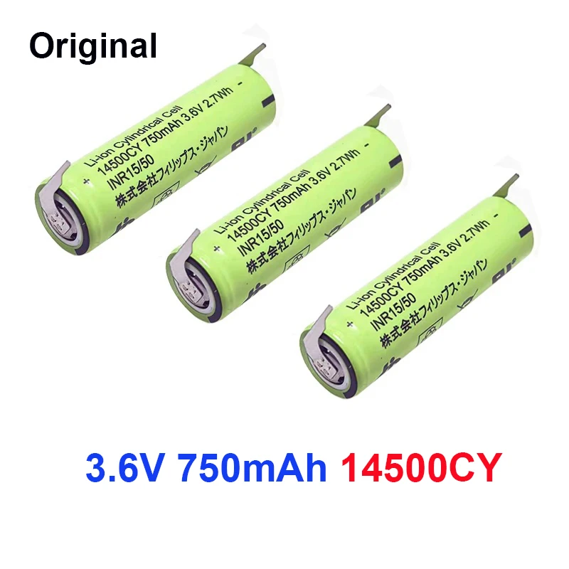 Original 3.6V 750mAh 14500CY Battery For Philips Electric Toothbrush HX6310 HX6511 HX6730 HX6910 HX6920 HX9340 HX9350 HX9360✈️✈️