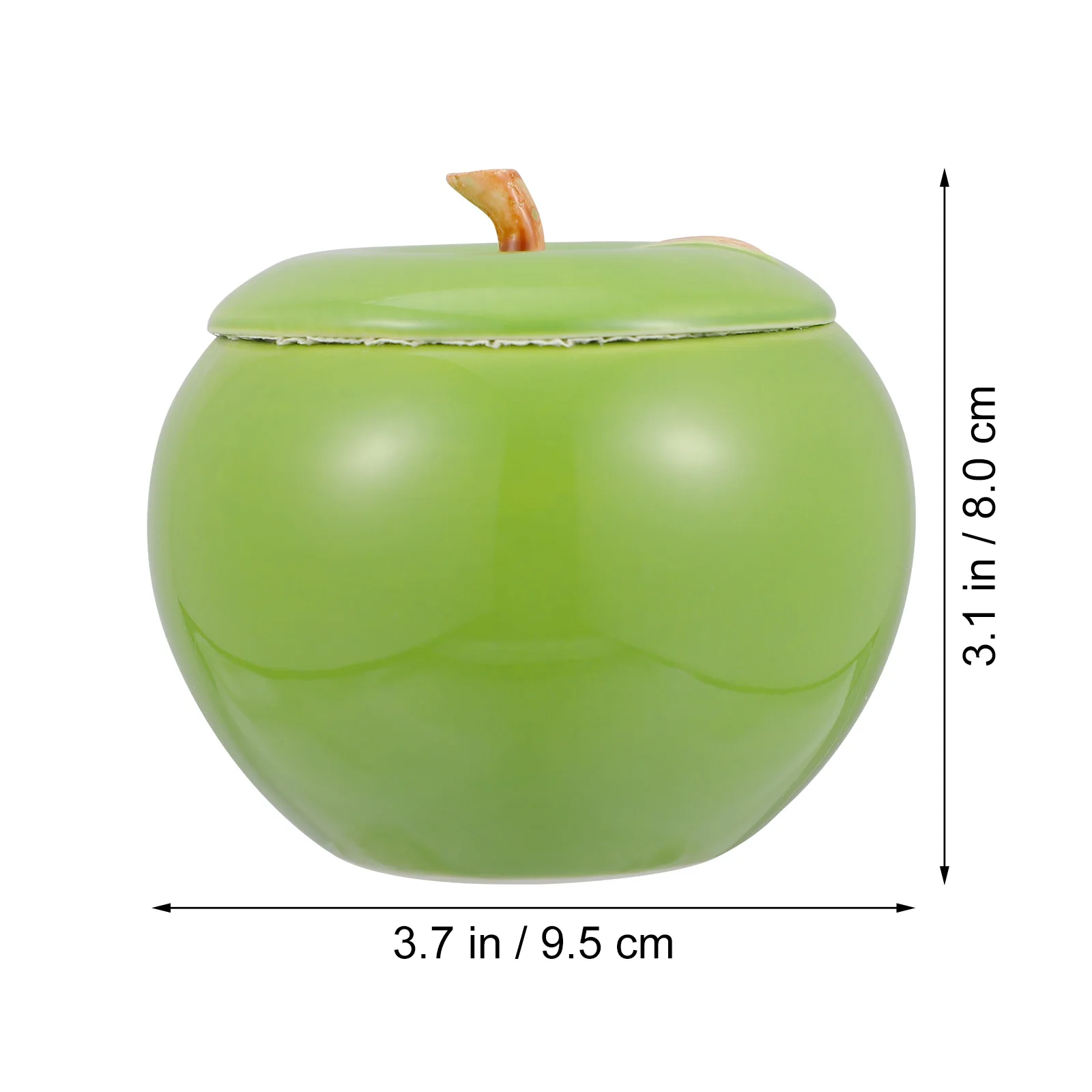 1 قطعة جرة تخزين الحلوى السيراميك غطاء الفاكهة الإبداعية ديكور سطح المكتب الغذاء الحاويات عيد الميلاد زجاجة شاي المطبخ مختومة علبة #2