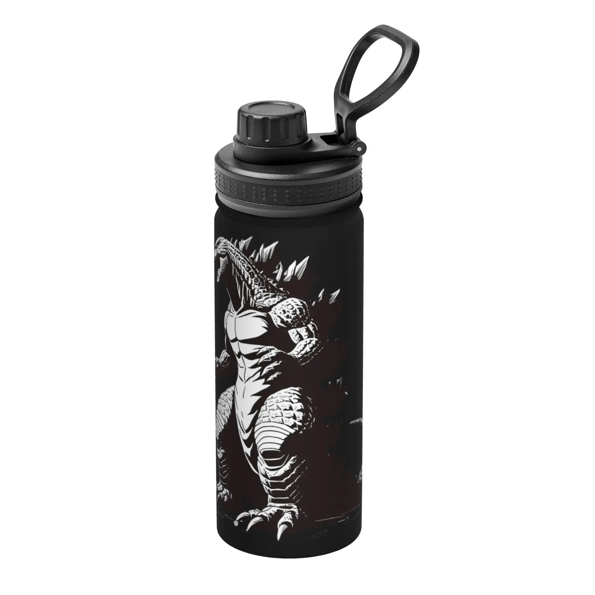 Monster G-Godzillas 18OZ Sports Insulated Kettle  Thermal Cup Stainless Steel Office Home Mug Water Bottle