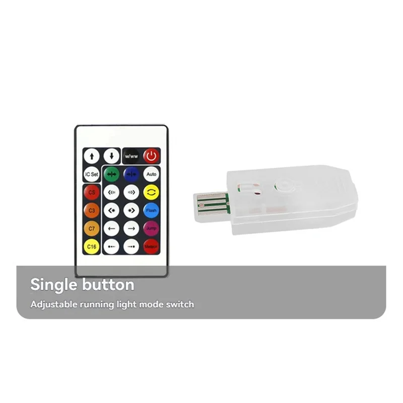 BTLIFE-Music LED Controller Colorful Leather Light String Controller 24 Keys Versatile & Efficient