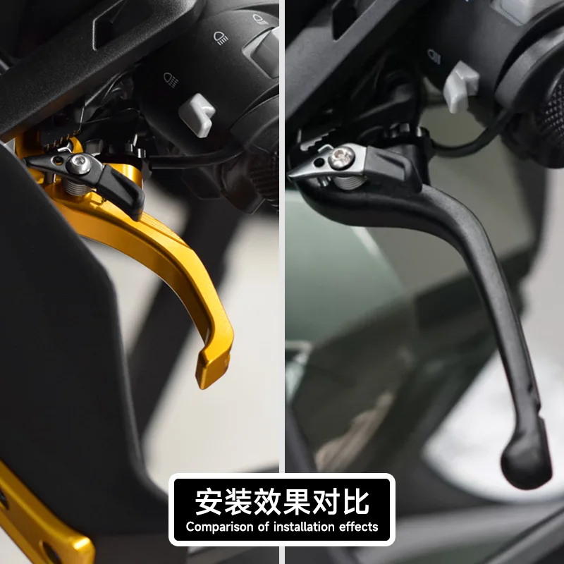 Chekis Is Suitable for Zontes 368g 501g 368K 368E 368K 368D 368m Motorcycle Modified Brake Lever, Labor-Saving Handlebar Horn, Short Brake Handle, Brake Handle Accessories