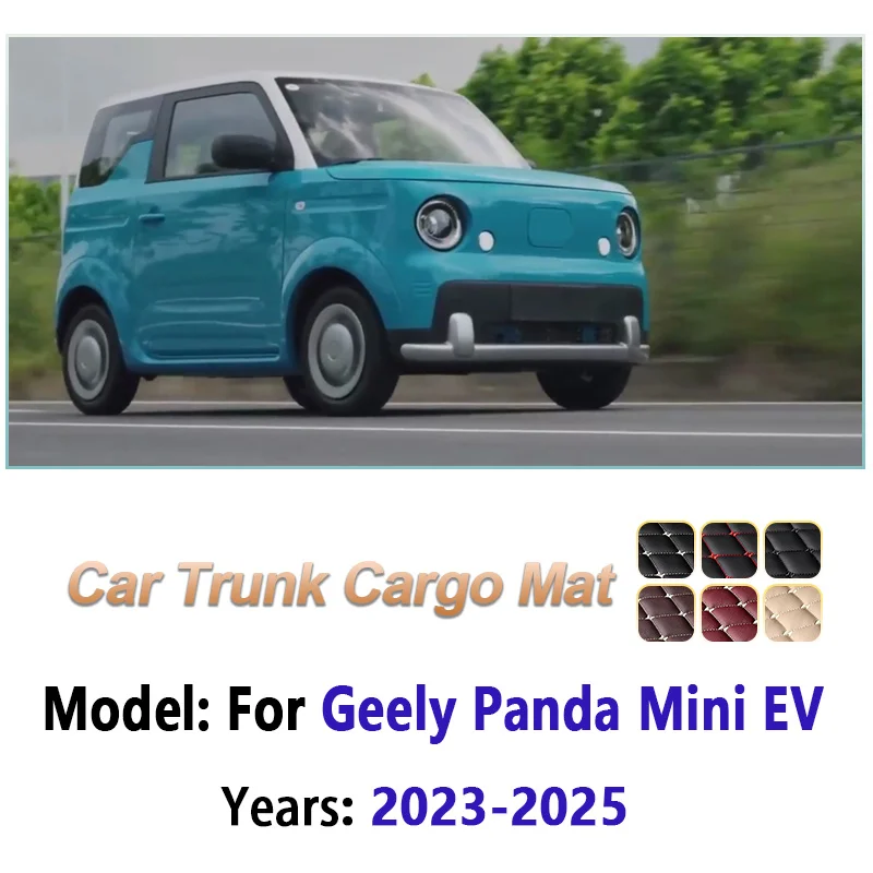 For Geely Panda Mini EV 2023 2024 2025 Livan Smurf Car Trunk Mats Luggage Tray Liner Cargo Area Carpet Anti-Slip Car Accessories
