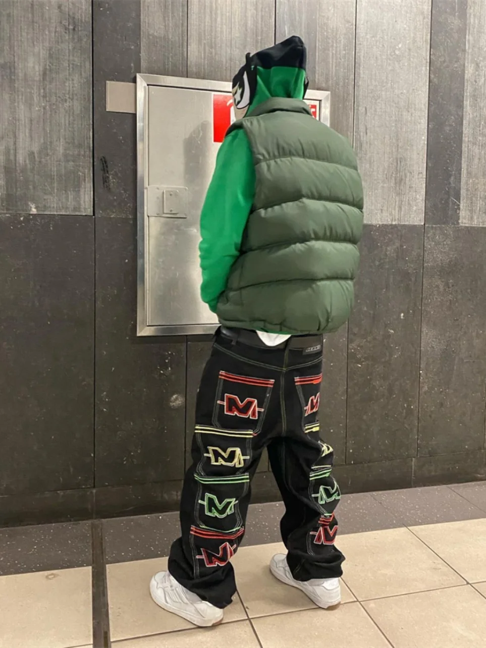 

Джинсы Minustwo American Retro прямого кроя с множеством карманов, модные уличные брюки Y2K, качественная молодежная повседневная одежда