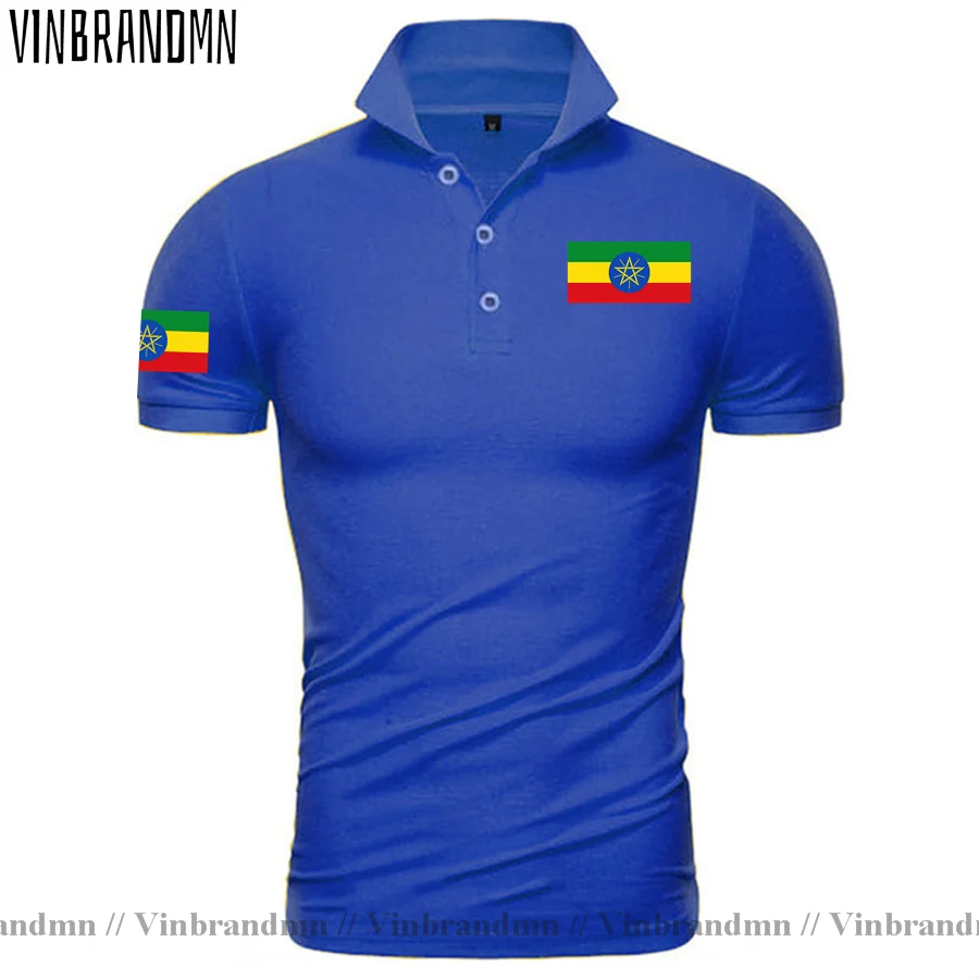 Army Ethiopia Ethiopian Horn of Africa ETH ET Brand New High Quality short sleeve Polo shirt Breathable Comfort cotton mens