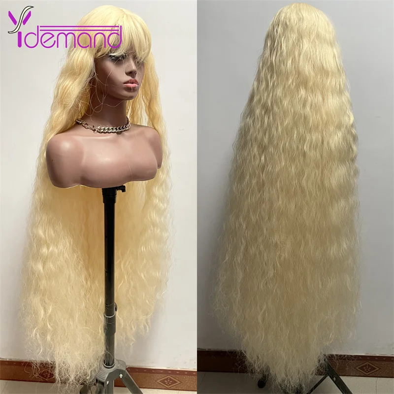 Y Demand 120cm Long Fluffy Curly Synthetic Wig for Black Women Kinky Curly Hair Natural Color Afro Wigs for Women