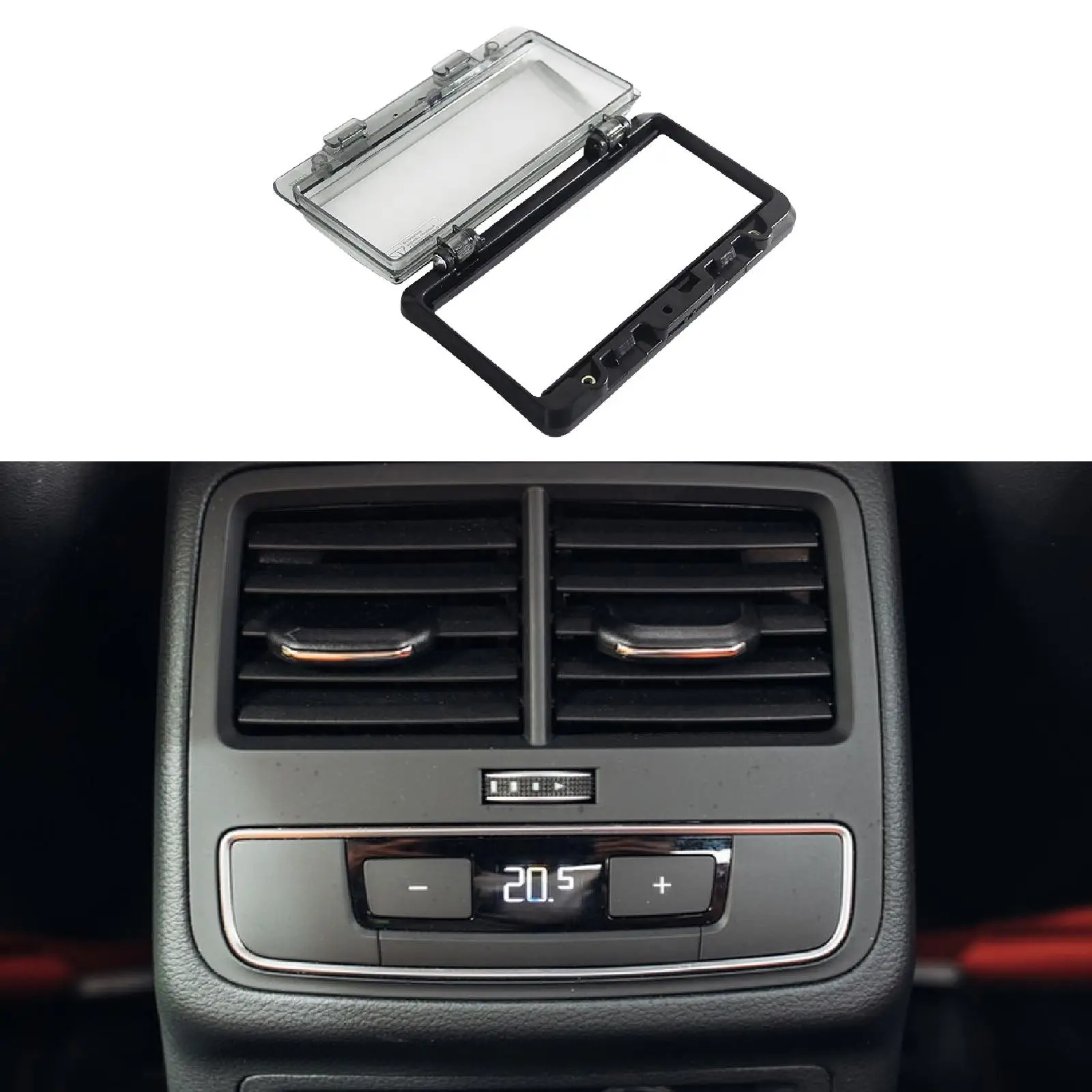 

Защитная пластиковая накладка от ударов для заднего воздуховода Haval (для переключателя кондиционера)