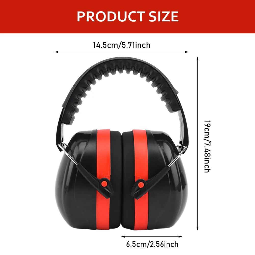 Proteção Auditiva para Caça Ear Muffs, Headphone Construção Portátil, Home Cancelamento de Ruído, Soundproof, Segurança, Dormitório