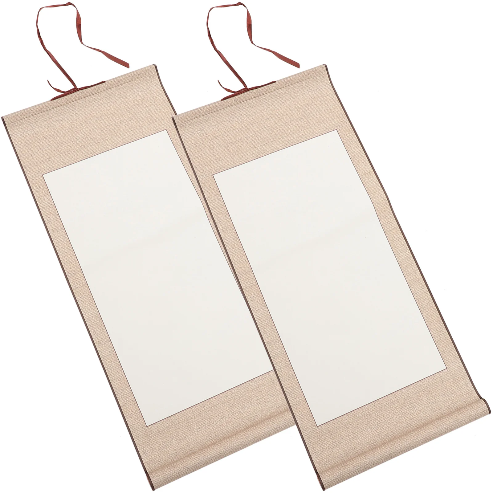 2 قطعة ورق الخط الصيني المعلق الفارغ للرسم رسم الخط لوازم المنزل التمرير الفارغ #1