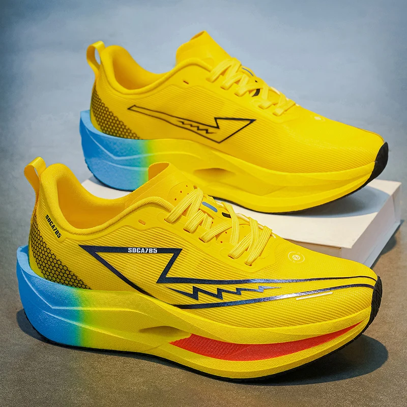 Men Casual Running Shoes Carbon Board Marathon Race Sports Outdoor Breathable Lightweight Woman Comfortable Athletic Sneakers