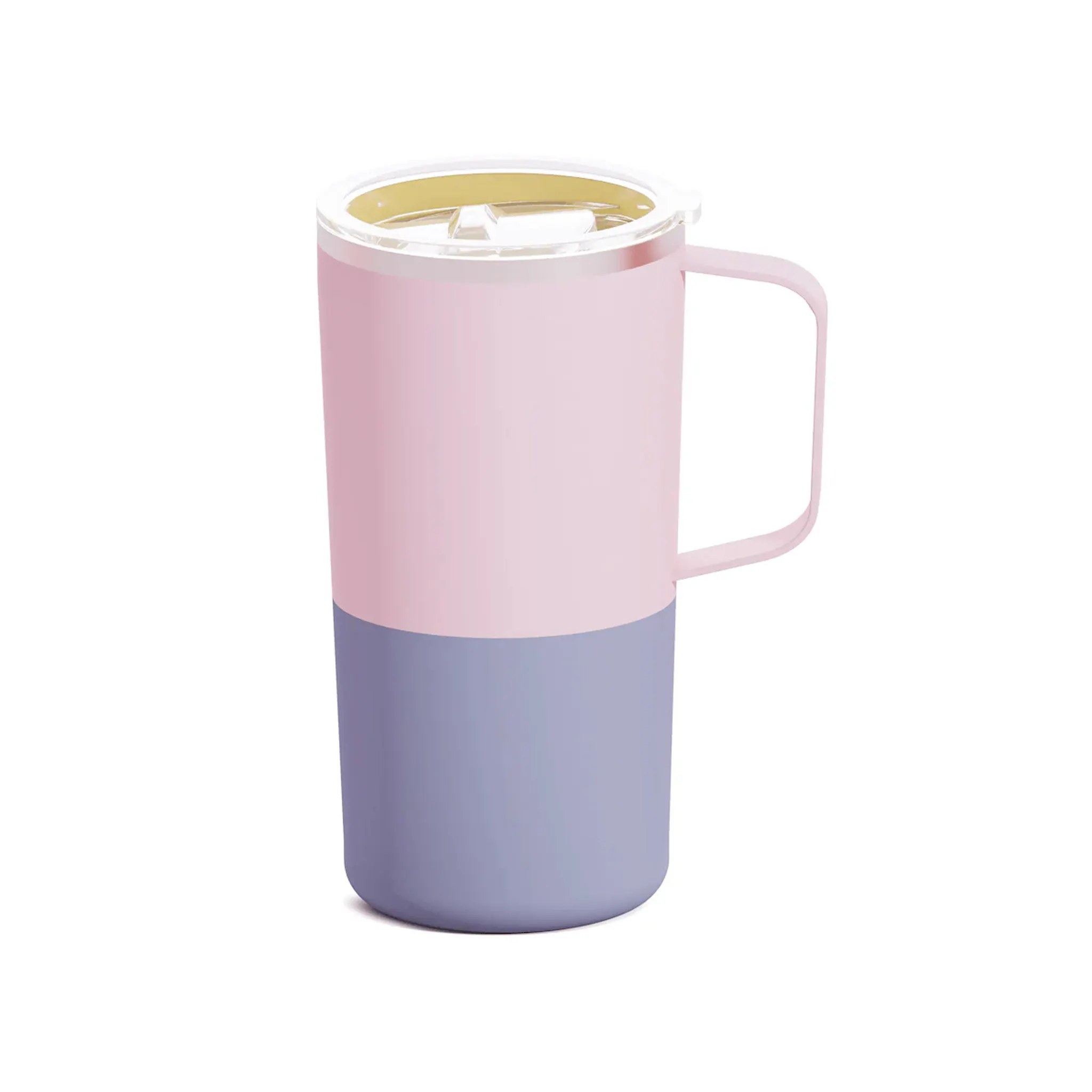 Asobu Tower Taza De 20oz/600ml Para Café Con Aislamiento Al Vacío Y Asa Vaso De Acero Inoxidable Con Revestimiento Cerámico