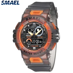 SMAEL orologi sportivi orologio digitale LED 50m orologio da polso militare impermeabile orologi maschili 8063 orologi da uomo cronometro sveglia