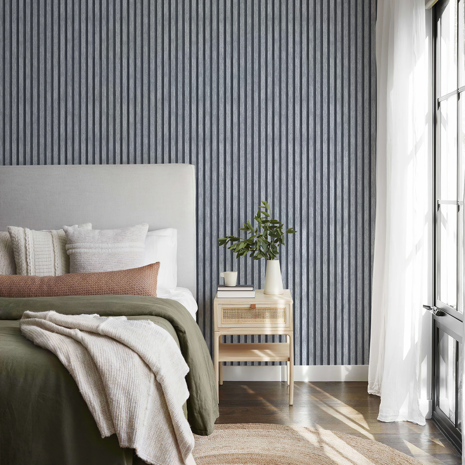 Wood Grain Self-adhesive Wallpaper for Living Room Wall  Bedroom Home Renovation