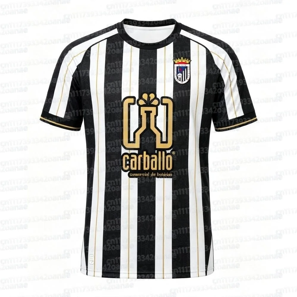 2026-27 Neues CD Badajoz Sport-T-Shirt 3D-Digitaldruck Bequeme und Atmungsaktive Sport-Freizeit-Oberteile Trikot Familien-Set – Detail 4
