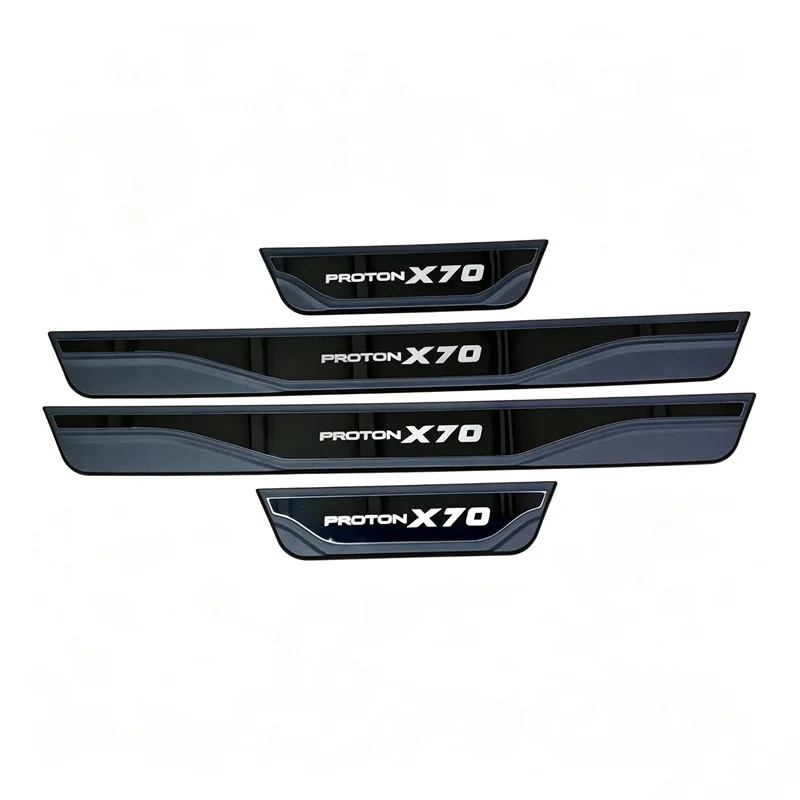For Proton X50 X70 S70 Car Auto Parts Door Sill Plate Strip Stainless Steel Plastic Cover Car Sticker Interior Trims Accessories