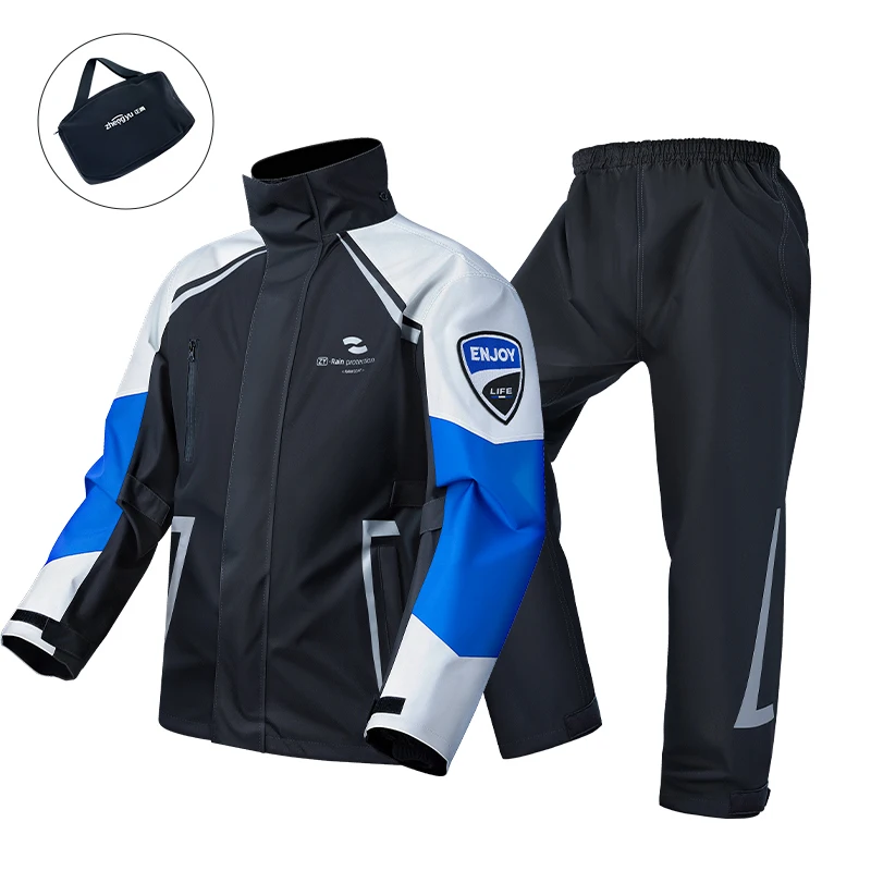 conjunto-de-chaqueta-y-pantalones-impermeables-para-motocicleta-oxford-color-negro-azul-y-blanco-para-conduccion-nocturna-para-repartidores-adultos